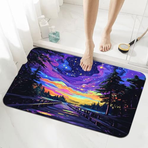 Badematte Rutschfester 80x120cm, Super Absorbierende Badezimmerteppich, Schnelltrocknende Badteppich Badvorleger Rutschfest Waschbar Teppiche Badezimmer, Duschvorleger Dünn Fußmatte Rainbow 5-903 Badematte Rutschfester 80x120cm, Super Absorbierende Badezimmerteppich, Schnelltrocknende Badteppich Badvorleger Rutschfest Waschbar Teppiche Badezimmer, Duschvorleger Dünn Fußmatte Rainbow 5-903 von Generisch