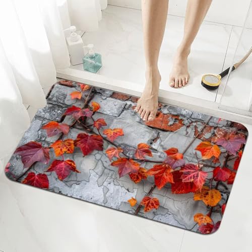 Badematte Rutschfester 80x120cm, Super Absorbierende Badezimmerteppich, Schnelltrocknende Badteppich Badvorleger Rutschfest Waschbar Teppiche Badezimmer, Duschvorleger Extra Dünn Fußmatte Plants 5-861 Badematte Rutschfester 80x120cm, Super Absorbierende Badezimmerteppich, Schnelltrocknende Badteppich Badvorleger Rutschfest Waschbar Teppiche Badezimmer, Duschvorleger Extra Dünn Fußmatte Plants 5-861 von Generisch