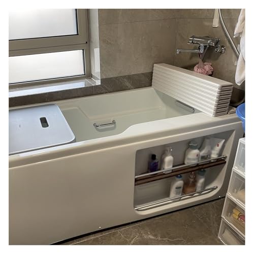Badewannentablett – Faltbare, staubdichte Isolierplatte für Soakbad, Spa und Milchbad, 1 cm dick, multifunktionaler Staubschutz für Badewannen von Generisch