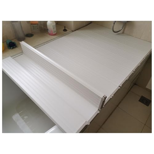 Badewannentablett Isolierplatte, faltbare staubdichte Abdeckung für Milchbäder & Spa, 1 cm Dicke, 10 kg Tragfähigkeit, multifunktionales Design, 8 Größen von Generisch