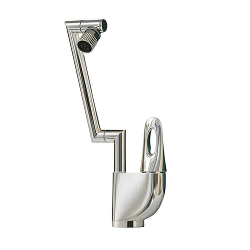 Badezimmer Armatur Kupfer Mischbatterie Warm Kalt Steuerung Mechanischer Arm 360 Grad Schwenkbar Zwei Auslassoptionen die Elektroplattierung Anti-Kalk Badezimmer Armatur Kupfer Mischbatterie Warm Kalt Steuerung Mechanischer Arm 360 Grad Schwenkbar Zwei Auslassoptionen die Elektroplattierung Anti-Kalk von Generisch