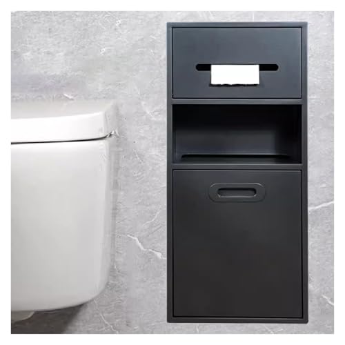 Badezimmer-Aufbewahrungsregal – Toilettenpapierhalter aus Edelstahl zur Wandmontage mit Tür für Hotel oder Wohngebrauch Badezimmer-Aufbewahrungsregal – Toilettenpapierhalter aus Edelstahl zur Wandmontage mit Tür für Hotel oder Wohngebrauch von Generisch