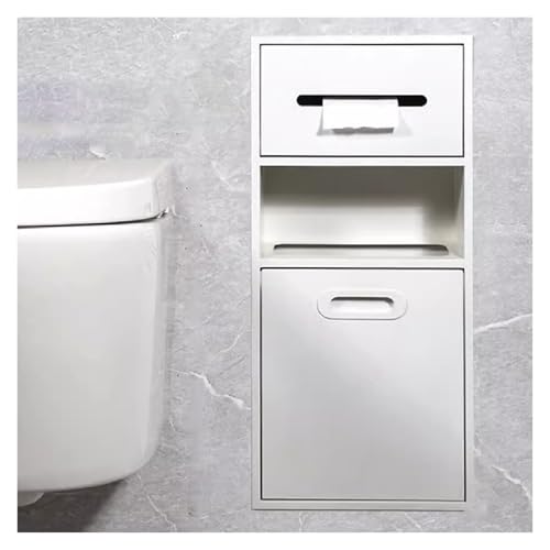 Badezimmer-Aufbewahrungsregal – Toilettenpapierhalter aus Edelstahl zur Wandmontage mit Tür für Hotel oder Wohngebrauch Badezimmer-Aufbewahrungsregal – Toilettenpapierhalter aus Edelstahl zur Wandmontage mit Tür für Hotel oder Wohngebrauch von Generisch