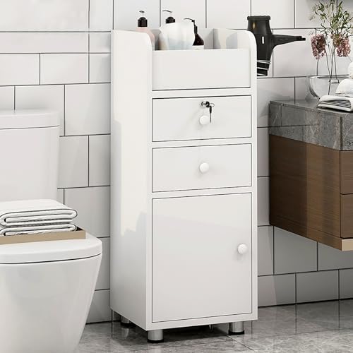 Badezimmer-Aufbewahrungsschrank, kleiner Bauernhaus-Eckschrank, für kleine Räume, mit Tür und Regalen, schmaler Toilettenpapierhalter, Badezimmer-Organizer Badezimmer-Aufbewahrungsschrank, kleiner Bauernhaus-Eckschrank, für kleine Räume, mit Tür und Regalen, schmaler Toilettenpapierhalter, Badezimmer-Organizer von Generisch