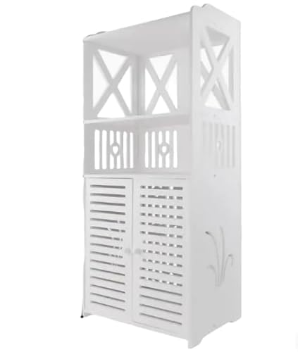 Badezimmer-Aufbewahrungsschrank, schmal, WC-Organizer, kleiner Raum, Möbel, 15 x 15 x 80 cm, Toilettenpapierhalter, vertikale Säuleneinheit, kompakte Badezimmerlösung von Generisch