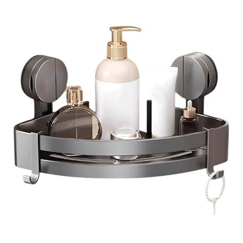 Badezimmer Eck Organizer - Saugnapf Duschablage, bohrfreie Wandhalterung, wasserfestes für Seife | platzsparendes Badregal für Dusche Shampoo Pflegeartikel Wandaufbewahrung Ordnungsregal Badezim Badezimmer Eck Organizer - Saugnapf Duschablage, bohrfreie Wandhalterung, wasserfestes für Seife | platzsparendes Badregal für Dusche Shampoo Pflegeartikel Wandaufbewahrung Ordnungsregal Badezim von Generisch