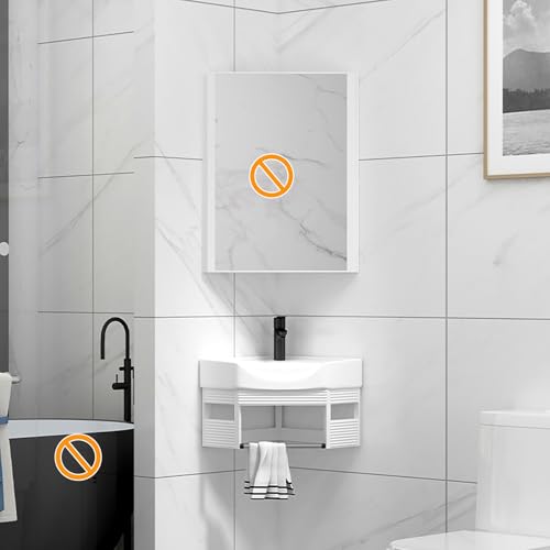 Badezimmer-Eckschrank, Waschtisch mit kleiner Keramik-Wäschewanne, Wandhalterung, Gefäßspüle, wasserdichte Aufbewahrungsschränke für Zuhause, Küche, Terrasse Badezimmer-Eckschrank, Waschtisch mit kleiner Keramik-Wäschewanne, Wandhalterung, Gefäßspüle, wasserdichte Aufbewahrungsschränke für Zuhause, Küche, Terrasse von Generisch