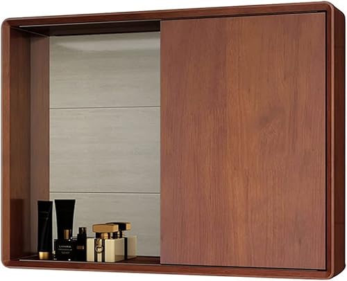 Badezimmer Spiegelschrank mit Ablage Versteckter Medizinschrank Doppelspiegel Wandschrank von Generisch
