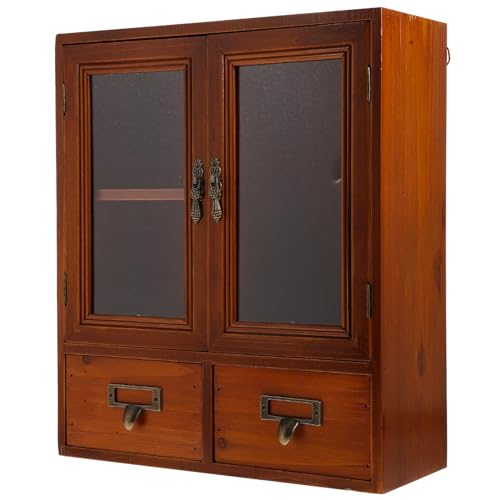 Badezimmer-Wand-Medizinschrank mit rustikalem Holz-Finish, Wandschrank für Display und Nization, Hängeschrank mit Speisekammer-Aufbewahrung, schwebendes Regal-Design Badezimmer-Wand-Medizinschrank mit rustikalem Holz-Finish, Wandschrank für Display und Nization, Hängeschrank mit Speisekammer-Aufbewahrung, schwebendes Regal-Design von Generisch