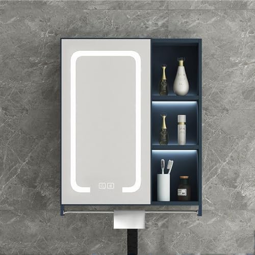 Badezimmer-Wandschrank, moderner LED-beleuchteter Wandschrank mit dimmbarer Anti-Beschlag-Funktion und Touch-Schalter, funktionales Aufbewahrungsregal Badezimmer-Wandschrank, moderner LED-beleuchteter Wandschrank mit dimmbarer Anti-Beschlag-Funktion und Touch-Schalter, funktionales Aufbewahrungsregal von Generisch