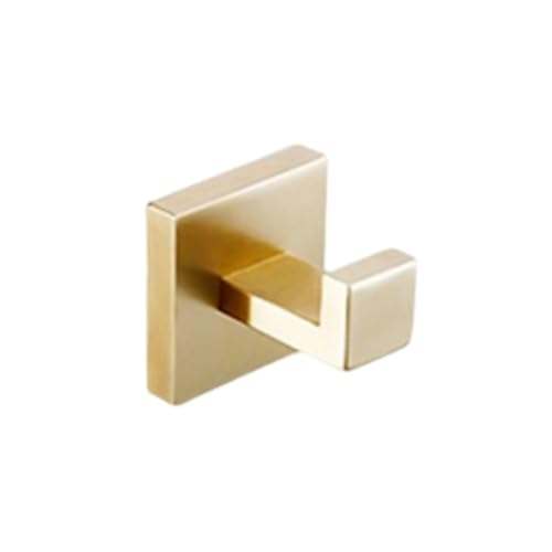 Badezimmer-Zubehör-Set, gebürstetes Gold, 4-teiliges Hardware-Kit mit Handtuchhalter, Toilettenpapierhalter und Kleiderhaken für stilvolle Heimdekoration Badezimmer-Zubehör-Set, gebürstetes Gold, 4-teiliges Hardware-Kit mit Handtuchhalter, Toilettenpapierhalter und Kleiderhaken für stilvolle Heimdekoration von Generisch