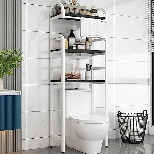 Badezimmer über dem WC-Regal – freistehende umweltfreundliche Paneele, rutschfeste Kunststofffüße, platzsparendes Design, einfache Installation von Generisch