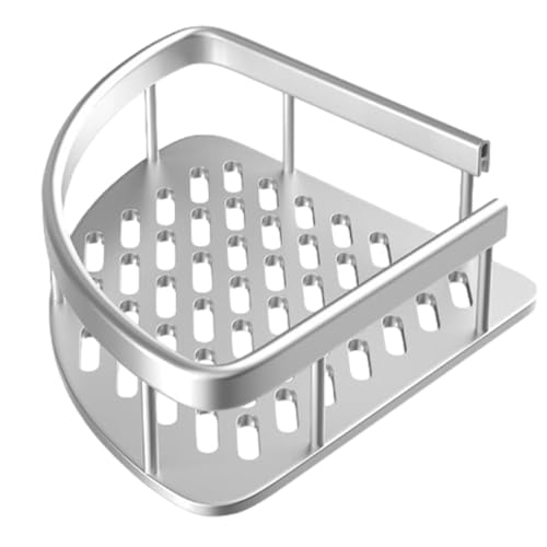 Badezimmerspeicher Veranstalter - Eckschubtrock | Mauermontierte Caddy | Wasserdichtes Duschkorb | Verstellbare Wandeinheit | Rostresistenter Organizer Badewanne Eckregal Badezimmer Organisatoren von Generisch