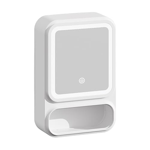 Badezimmerspiegel Mit Wandschrank | Spiegel Bad Schrank Mit LED Beleuchtung & Antibeschlag,Antibeschlag Magnetische LED-Tür Mit Ablage Für Shampoo, Duschgel, Seife Und Pflegeprodukte Badezimmerspiegel Mit Wandschrank | Spiegel Bad Schrank Mit LED Beleuchtung & Antibeschlag,Antibeschlag Magnetische LED-Tür Mit Ablage Für Shampoo, Duschgel, Seife Und Pflegeprodukte von Generisch