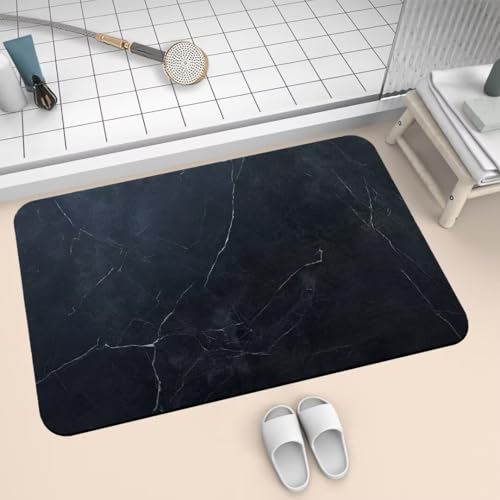 Badezimmerteppich 140x200cm Badematte Rutschfeste Chic Super Absorbierende Badteppich Waschbar Badvorleger Dünn Schnelltrocknende Duschvorleger für Eingangsteppich, Badezimmer, Badewanne, Dusche 2-627 von Generisch