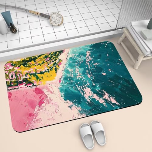 Badezimmerteppich 50x80cm Badematte Rutschfeste Abstract Super Absorbierende Badteppich Waschbar Badvorleger Dünn Schnelltrocknende Duschvorleger für Eingangsteppich Badezimmer Badewanne Dusche 2-630 Badezimmerteppich 50x80cm Badematte Rutschfeste Abstract Super Absorbierende Badteppich Waschbar Badvorleger Dünn Schnelltrocknende Duschvorleger für Eingangsteppich Badezimmer Badewanne Dusche 2-630 von Generisch