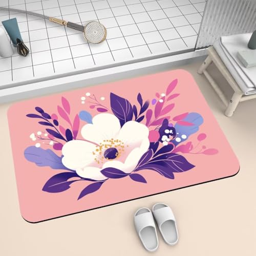 Badezimmerteppich 90x150cm Badematte Rutschfeste Purple Super Absorbierende Badteppich Waschbar Badvorleger Dünn Schnelltrocknende Duschvorleger für Eingangsteppich Badezimmer Badewanne Dusche 2-342 Badezimmerteppich 90x150cm Badematte Rutschfeste Purple Super Absorbierende Badteppich Waschbar Badvorleger Dünn Schnelltrocknende Duschvorleger für Eingangsteppich Badezimmer Badewanne Dusche 2-342 von Generisch