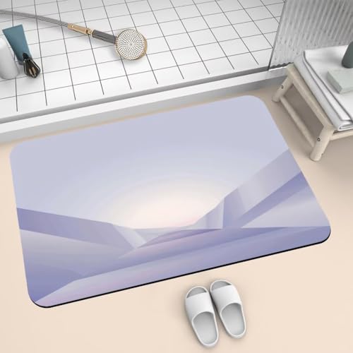 Badezimmerteppich Badteppich 50x80cm Badematte Badvorleger Rutschfester Waschbar Badezimmer Teppiche, Badematten Super Absorbierender Bath Mat, Dünn Teppich klein Schnelltrocknend Curved 2-764 Badezimmerteppich Badteppich 50x80cm Badematte Badvorleger Rutschfester Waschbar Badezimmer Teppiche, Badematten Super Absorbierender Bath Mat, Dünn Teppich klein Schnelltrocknend Curved 2-764 von Generisch