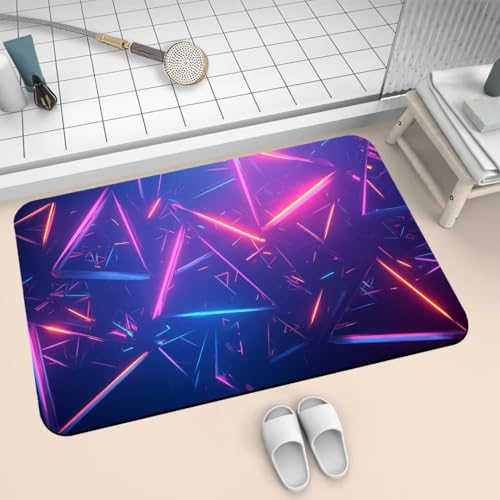 Badezimmerteppich Badteppich 60x90cm Badematte Badvorleger Rutschfester Waschbar Badezimmer Teppiche, Badematten Super Absorbierender Bath Mat, Dünn Teppich klein Schnelltrocknend Abstract 2-686 Badezimmerteppich Badteppich 60x90cm Badematte Badvorleger Rutschfester Waschbar Badezimmer Teppiche, Badematten Super Absorbierender Bath Mat, Dünn Teppich klein Schnelltrocknend Abstract 2-686 von Generisch