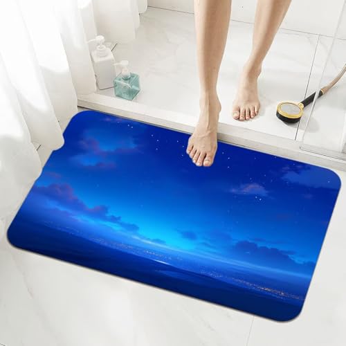 Badezimmerteppich Groß Schnelltrocknend Badteppich 120x170cm Rutschfester Badematte Moon Absorbierender Duschvorleger Waschbar Badvorleger Dünn Bath Bathroom Mat Fußmatten Toilette Badewanne 5-710 Badezimmerteppich Groß Schnelltrocknend Badteppich 120x170cm Rutschfester Badematte Moon Absorbierender Duschvorleger Waschbar Badvorleger Dünn Bath Bathroom Mat Fußmatten Toilette Badewanne 5-710 von Generisch