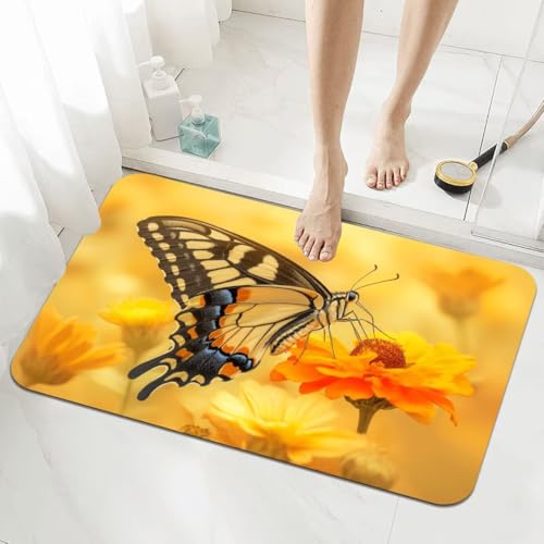 Badezimmerteppich Groß Schnelltrocknend Badteppich 120x170cm Rutschfester Badematte Orange Absorbierender Duschvorleger Waschbar Badvorleger Dünn Bath Bathroom Mat Fußmatten Toilette Badewanne 5-726 Badezimmerteppich Groß Schnelltrocknend Badteppich 120x170cm Rutschfester Badematte Orange Absorbierender Duschvorleger Waschbar Badvorleger Dünn Bath Bathroom Mat Fußmatten Toilette Badewanne 5-726 von Generisch