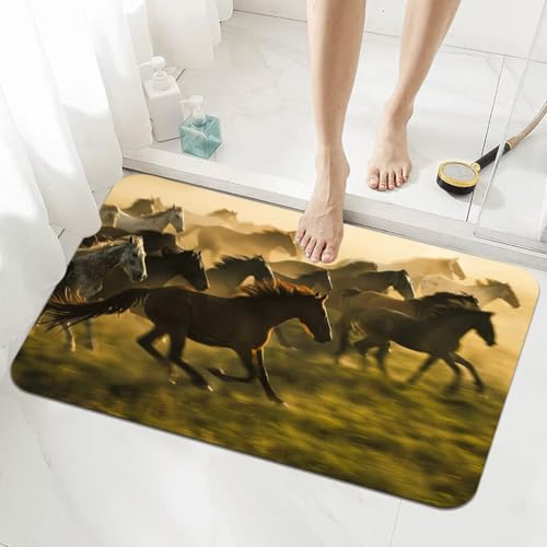 Badezimmerteppich Groß Schnelltrocknend Badteppich 140x200cm Rutschfester Badematte Horse Absorbierender Duschvorleger Waschbar Badvorleger Dünn Bath Bathroom Mat Fußmatten Toilette Badewanne 5-568 Badezimmerteppich Groß Schnelltrocknend Badteppich 140x200cm Rutschfester Badematte Horse Absorbierender Duschvorleger Waschbar Badvorleger Dünn Bath Bathroom Mat Fußmatten Toilette Badewanne 5-568 von Generisch