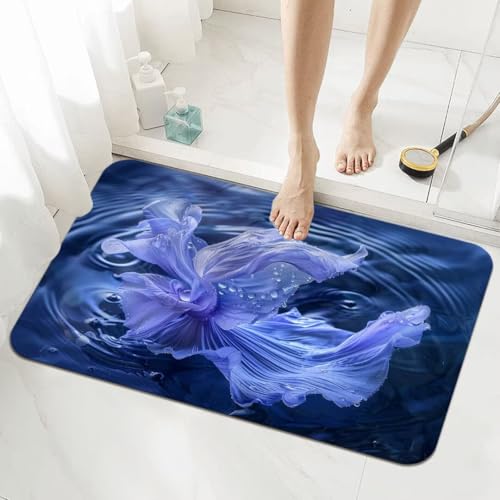 Badezimmerteppich Groß Schnelltrocknend Badteppich 140x200cm Rutschfester Badematte Purple Absorbierender Duschvorleger Waschbar Badvorleger Dünn Bath Bathroom Mat Fußmatten Toilette Badewanne 5-892 Badezimmerteppich Groß Schnelltrocknend Badteppich 140x200cm Rutschfester Badematte Purple Absorbierender Duschvorleger Waschbar Badvorleger Dünn Bath Bathroom Mat Fußmatten Toilette Badewanne 5-892 von Generisch