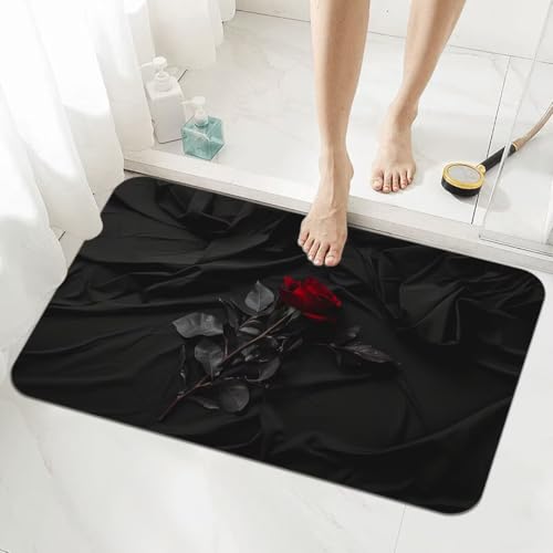 Badezimmerteppich Groß Schnelltrocknend Badteppich 140x200cm Rutschfester Badematte Schwarz Absorbierender Duschvorleger Waschbar Badvorleger Dünn Bath Bathroom Mat Fußmatten Toilette Badewanne 5-80 Badezimmerteppich Groß Schnelltrocknend Badteppich 140x200cm Rutschfester Badematte Schwarz Absorbierender Duschvorleger Waschbar Badvorleger Dünn Bath Bathroom Mat Fußmatten Toilette Badewanne 5-80 von Generisch