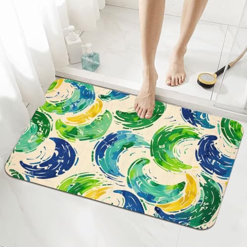 Badezimmerteppich Groß Schnelltrocknend Badteppich 160x230cm Rutschfester Badematte Green Absorbierender Duschvorleger Waschbar Badvorleger Dünn Bath Bathroom Mat Fußmatten Toilette Badewanne 5-528 Badezimmerteppich Groß Schnelltrocknend Badteppich 160x230cm Rutschfester Badematte Green Absorbierender Duschvorleger Waschbar Badvorleger Dünn Bath Bathroom Mat Fußmatten Toilette Badewanne 5-528 von Generisch