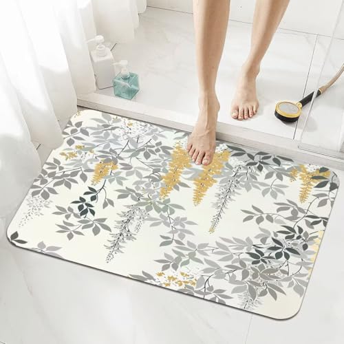 Badezimmerteppich Groß Schnelltrocknend Badteppich 160x230cm Rutschfester Badematte Grey Absorbierender Duschvorleger Waschbar Badvorleger Dünn Bath Bathroom Mat Fußmatten Toilette Badewanne 5-534 Badezimmerteppich Groß Schnelltrocknend Badteppich 160x230cm Rutschfester Badematte Grey Absorbierender Duschvorleger Waschbar Badvorleger Dünn Bath Bathroom Mat Fußmatten Toilette Badewanne 5-534 von Generisch