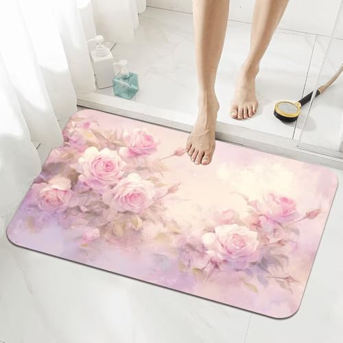 Badezimmerteppich Groß Schnelltrocknend Badteppich 160x230cm Rutschfester Badematte Pink Absorbierender Duschvorleger Waschbar Badvorleger Dünn Bath Bathroom Mat Fußmatten Toilette Badewanne 5-836 Badezimmerteppich Groß Schnelltrocknend Badteppich 160x230cm Rutschfester Badematte Pink Absorbierender Duschvorleger Waschbar Badvorleger Dünn Bath Bathroom Mat Fußmatten Toilette Badewanne 5-836 von Generisch
