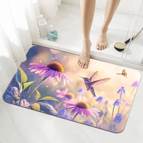 Badezimmerteppich Groß Schnelltrocknend Badteppich 160x230cm Rutschfester Badematte Purple Absorbierender Duschvorleger Waschbar Badvorleger Dünn Bath Bathroom Mat Fußmatten Toilette Badewanne 5-890 Badezimmerteppich Groß Schnelltrocknend Badteppich 160x230cm Rutschfester Badematte Purple Absorbierender Duschvorleger Waschbar Badvorleger Dünn Bath Bathroom Mat Fußmatten Toilette Badewanne 5-890 von Generisch
