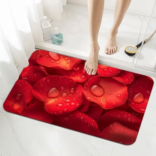 Badezimmerteppich Groß Schnelltrocknend Badteppich 70x140cm Rutschfester Badematte Roses Absorbierender Duschvorleger Waschbar Badvorleger Dünn Bath Bathroom Mat Fußmatten Toilette Badewanne 5-956 Badezimmerteppich Groß Schnelltrocknend Badteppich 70x140cm Rutschfester Badematte Roses Absorbierender Duschvorleger Waschbar Badvorleger Dünn Bath Bathroom Mat Fußmatten Toilette Badewanne 5-956 von Generisch