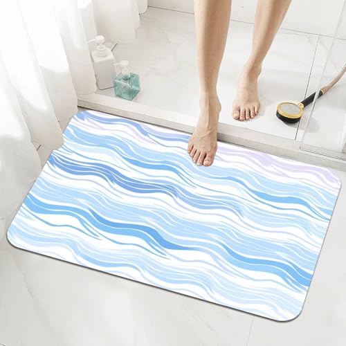 Badezimmerteppich Groß Schnelltrocknend Badteppich 70x140cm Rutschfester Badematte Stone Absorbierender Duschvorleger Waschbar Badvorleger Dünn Bath Bathroom Mat Fußmatten Toilette Badewanne 5-1036 Badezimmerteppich Groß Schnelltrocknend Badteppich 70x140cm Rutschfester Badematte Stone Absorbierender Duschvorleger Waschbar Badvorleger Dünn Bath Bathroom Mat Fußmatten Toilette Badewanne 5-1036 von Generisch