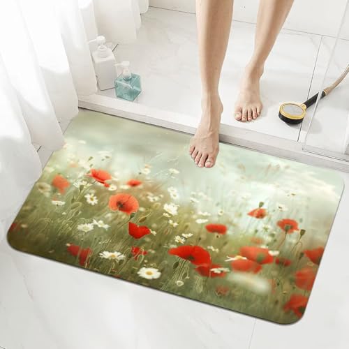 Badezimmerteppich Groß Schnelltrocknend Badteppich 80x150cm Stein Rutschfester Badematte Red Absorbierender Duschvorleger Waschbar Badvorleger Dünn Bath Bathroom Mat Fußmatten Toilette Badewanne 5-926 Badezimmerteppich Groß Schnelltrocknend Badteppich 80x150cm Stein Rutschfester Badematte Red Absorbierender Duschvorleger Waschbar Badvorleger Dünn Bath Bathroom Mat Fußmatten Toilette Badewanne 5-926 von Generisch