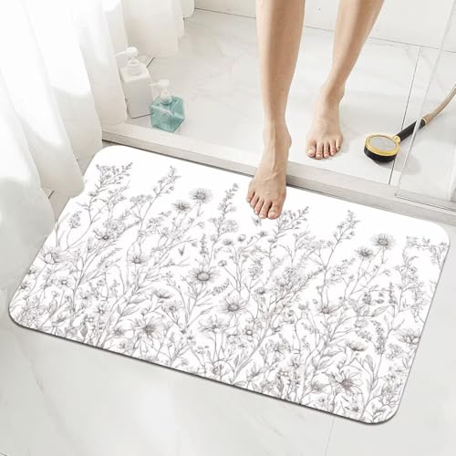 Badezimmerteppich Kleine Schnelltrocknend Badteppich 40x60cm Rutschfester Badematte Geometry Absorbierender Duschvorleger Waschbar Badvorleger Dünn Bath Bathroom Mat Fußmatten Toilette Badewanne 5-504 Badezimmerteppich Kleine Schnelltrocknend Badteppich 40x60cm Rutschfester Badematte Geometry Absorbierender Duschvorleger Waschbar Badvorleger Dünn Bath Bathroom Mat Fußmatten Toilette Badewanne 5-504 von Generisch