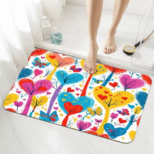 Badezimmerteppich Kleine Schnelltrocknend Badteppich 60x90cm Rutschfester Badematte Anime Absorbierender Duschvorleger Waschbar Badvorleger Dünn Bath Bathroom Mat Fußmatten Toilette Badewanne 5-20 von Generisch