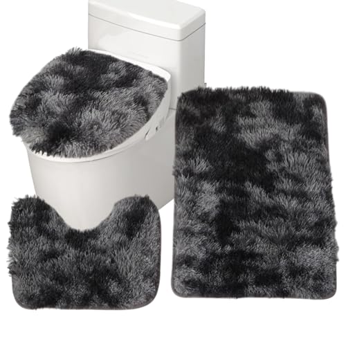 Badezimmerteppich-Set, Batik-Badteppich, Duschmatten-Set, älterer Badteppich, Kinder-Badematte, U-förmiger WC-Vorleger, Kontur-WC-Teppich, maschinenwaschbarer Badteppich, Duschraumteppich von Generisch