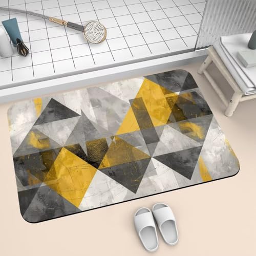 Badezimmerteppich groß Badteppich 100x160cm Badematte Badvorleger Rutschfester Waschbar Badezimmer Teppiche, Badematten Super Absorbierender Bath Mat, Dünn Teppich Schnelltrocknend Square 2-347 Badezimmerteppich groß Badteppich 100x160cm Badematte Badvorleger Rutschfester Waschbar Badezimmer Teppiche, Badematten Super Absorbierender Bath Mat, Dünn Teppich Schnelltrocknend Square 2-347 von Generisch