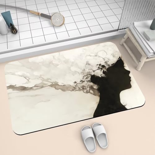 Badezimmerteppich groß Badteppich 120x170cm Badematte Badvorleger Rutschfester Waschbar Badezimmer Teppiche, Badematten Super Absorbierender Bath Mat, Dünn Teppich Schnelltrocknend Square 2-161 Badezimmerteppich groß Badteppich 120x170cm Badematte Badvorleger Rutschfester Waschbar Badezimmer Teppiche, Badematten Super Absorbierender Bath Mat, Dünn Teppich Schnelltrocknend Square 2-161 von Generisch