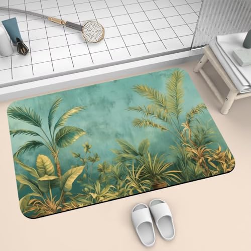 Badezimmerteppich groß Badteppich 120x170cm Badematte Badvorleger Rutschfester Waschbar Badezimmer Teppiche, Badematten Super Absorbierender Bath Mat, Dünn Teppich Schnelltrocknend Tropical 2-359 Badezimmerteppich groß Badteppich 120x170cm Badematte Badvorleger Rutschfester Waschbar Badezimmer Teppiche, Badematten Super Absorbierender Bath Mat, Dünn Teppich Schnelltrocknend Tropical 2-359 von Generisch