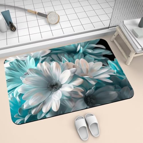 Badezimmerteppich groß Badteppich 140x200cm Badematte Badvorleger Rutschfester Waschbar Badezimmer Teppiche, Badematten Super Absorbierender Bath Mat, Dünn Teppich Schnelltrocknend Pflanze 2-32 Badezimmerteppich groß Badteppich 140x200cm Badematte Badvorleger Rutschfester Waschbar Badezimmer Teppiche, Badematten Super Absorbierender Bath Mat, Dünn Teppich Schnelltrocknend Pflanze 2-32 von Generisch