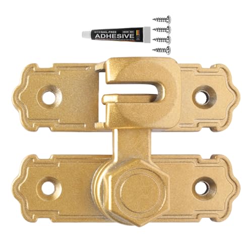 Badezimmertürriegel - 7.5x2.3x0.4cm Keine Stanze Privatsphäre Schutz Türriegel | Metall Innensicherheitsverriegelung Hardware Für Küchenschlafzimmer Badezimmer Hinterhof Scheunen School College Schlaf von Generisch