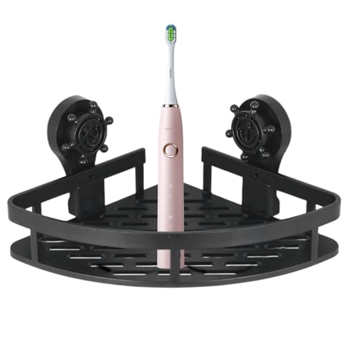 Badregal - Duschablagetür an der Wand mit Schwerer Saugfunktion | Eckregal in Stabiler Ausführung für Badartikel wie Seife, Balsam, Flaschen, Perf Badregal - Duschablagetür an der Wand mit Schwerer Saugfunktion | Eckregal in Stabiler Ausführung für Badartikel wie Seife, Balsam, Flaschen, Perf von Generisch