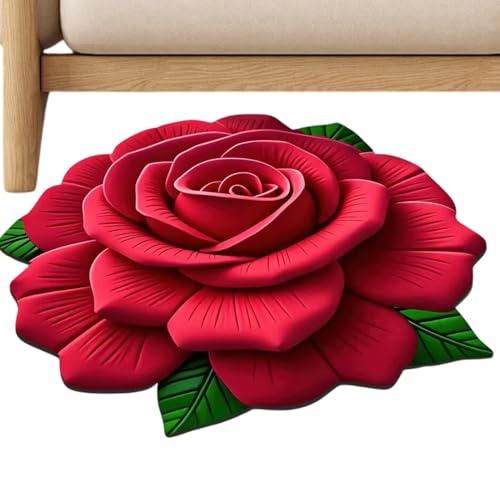 Badteppich, floraler Duschteppich für Badezimmer, schnell trocknender Teppich für Zuhause, Wohnzimmer, Küche, Waschtisch, Boden, Badewanne, Dusche, WC von Generisch