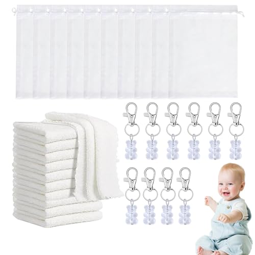 Bären-Handtücher für Babyparty – 10 x Korallen-Fleece-Handtuch-Set in Bärenform – Bär mit Organza-Beutel, Handtuch, Badetuch für Geburtstag, Souvenir Bären-Handtücher für Babyparty – 10 x Korallen-Fleece-Handtuch-Set in Bärenform – Bär mit Organza-Beutel, Handtuch, Badetuch für Geburtstag, Souvenir von Generisch