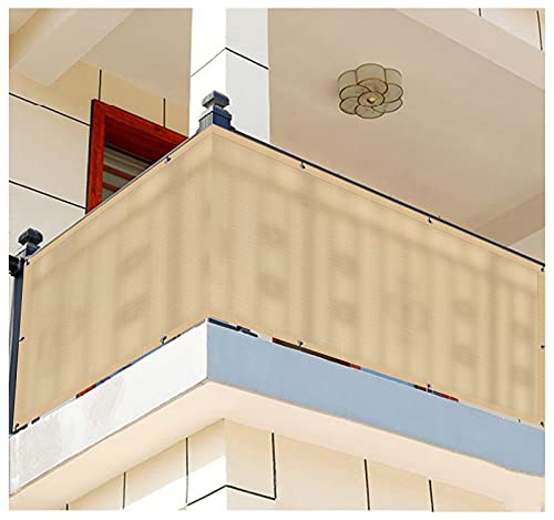 Balkon 0,7 x 2 m Gartenzaun mit Kabelbindern und Seilen, Beige, verstellbare Höhenoptionen: 0,6 0,7 0,8 0,9 1 m Outdoor-Sichtschutzlösung Balkon 0,7 x 2 m Gartenzaun mit Kabelbindern und Seilen, Beige, verstellbare Höhenoptionen: 0,6 0,7 0,8 0,9 1 m Outdoor-Sichtschutzlösung von Generisch