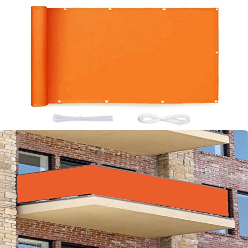 Balkon Sichtschutz 0,7x3m Balkonabdeckung Sichtschutz UV-Schutz Windschutz Leicht zu Reinigen für Terrassenzaun Hinterhof Veranda Schwarz Balkon Sichtschutz 0,7x3m Balkonabdeckung Sichtschutz UV-Schutz Windschutz Leicht zu Reinigen für Terrassenzaun Hinterhof Veranda Schwarz von Generisch