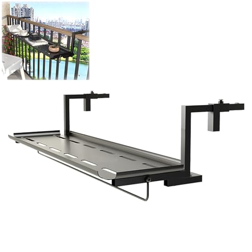 Balkongeländertisch für den Außenbereich, verstellbar von 0,4 bis 6,3 Zoll, passend für die meisten Geländer, perfekt für kleine Räume, einfach zu installieren, Beige Balkongeländertisch für den Außenbereich, verstellbar von 0,4 bis 6,3 Zoll, passend für die meisten Geländer, perfekt für kleine Räume, einfach zu installieren, Beige von Generisch