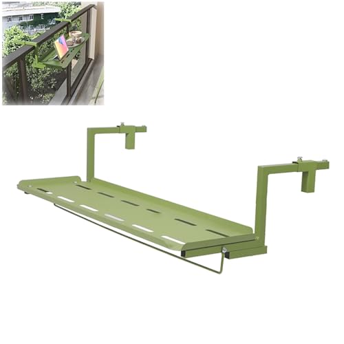 Balkongeländertisch zum Aufhängen - Platzsparender Bartisch für den Außenbereich, perfekt für kleine Balkone und Decks Balkongeländertisch zum Aufhängen - Platzsparender Bartisch für den Außenbereich, perfekt für kleine Balkone und Decks von Generisch